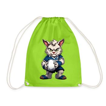 Rugby Cat - Sac de sport léger - vert néon - Devant