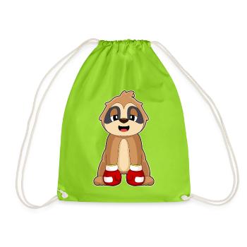 Sloth Boxer Boxing Gloves Boxing - Drawstring Bag - neon green - Front
