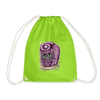 Stregatto Art 3 - Drawstring Bag - neon green - Front
