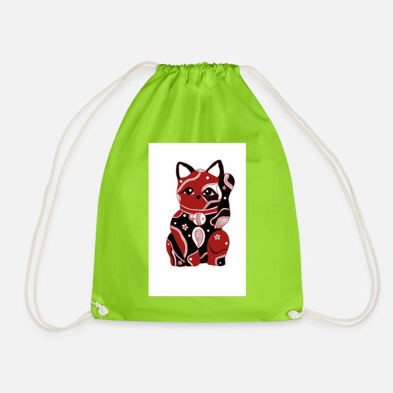 Chat chinois - Sac de sport léger - vert néon