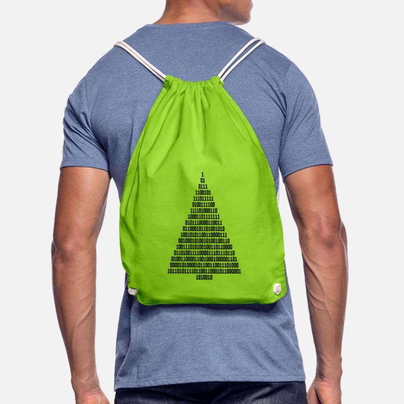 Christmas Christmas Tree Binary Code Computer Scientist Drawstring Bag