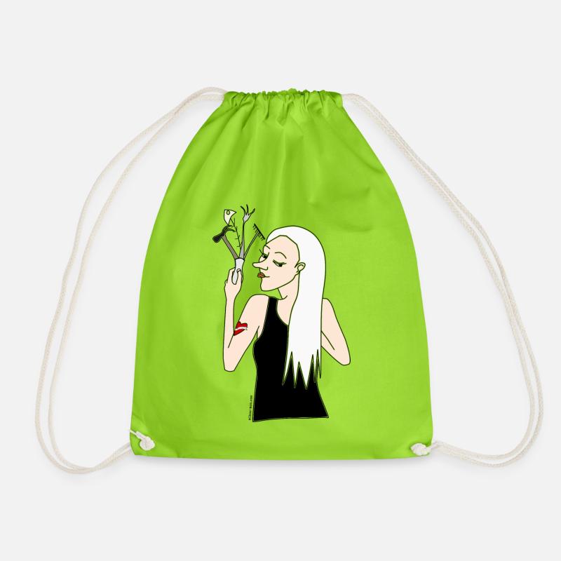 Hildelein - Drawstring Bag - neon green