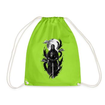 SPORTS-KENDO Karate Judo Akido Martial Arts Kendo - Drawstring Bag - neon green - Front