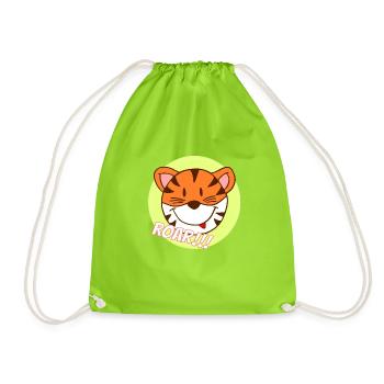 Tiger 2 - Turnbeutel - Neongrün - Vorne