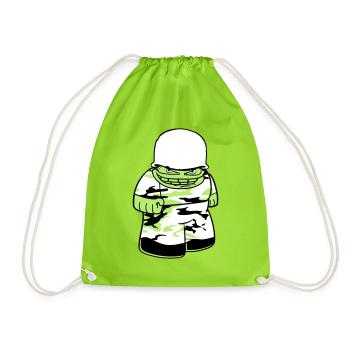 soldat camouflage guerre armée défense armée il - Sac de sport léger - vert néon - Devant