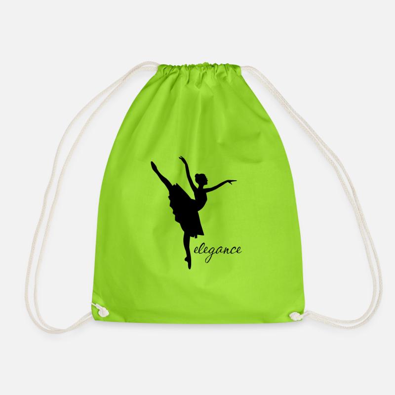 ballet - Drawstring Bag - neon green