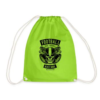 Cadeau d'anniversaire vilain drôle homme et femme - Sac de sport léger - vert néon - Devant