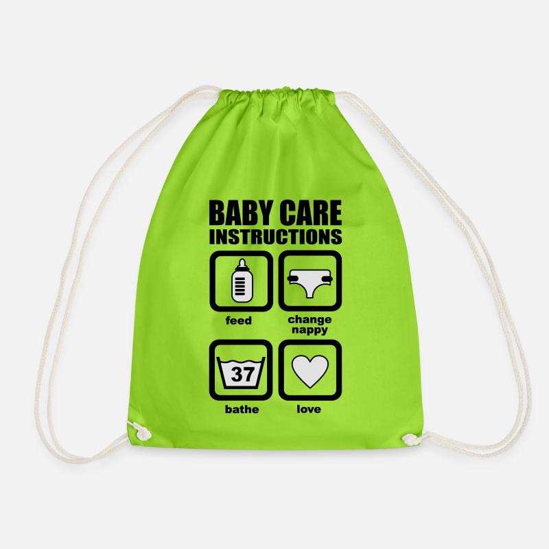 Baby - Turnbeutel - Neongrün