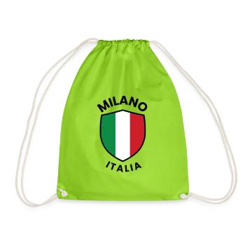 Bouclier Milan Italie - Sac de sport léger - vert néon - Devant