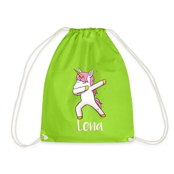 Lena - Turnbeutel - Neongrün - Vorne