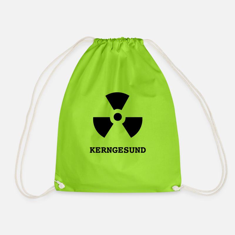 fit as a fiddle - Drawstring Bag - neon green