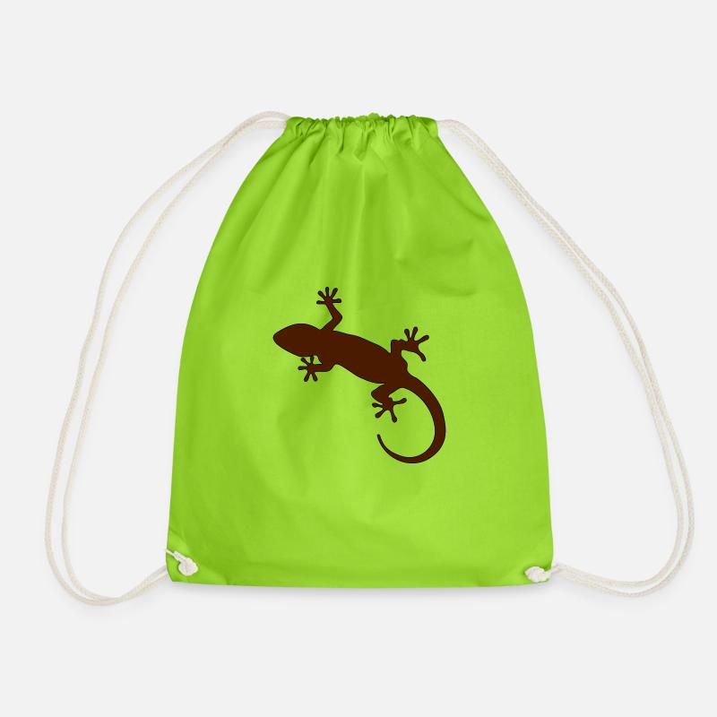 Gecko - Turnbeutel - Neongrün