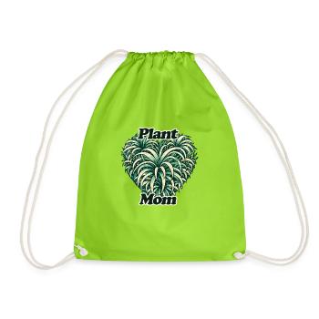 Maman végétale - Sac de sport léger - vert néon - Devant