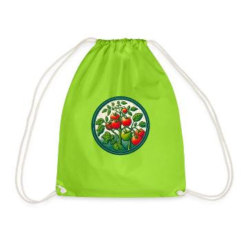 Gärtner Tomaten - Turnbeutel - Neongrün - Vorne