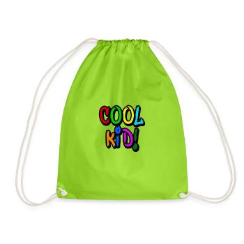 cool kid! - Turnbeutel - Neongrün - Vorne