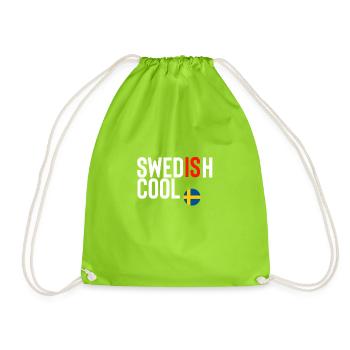 Schweden - Turnbeutel - Neongrün - Vorne