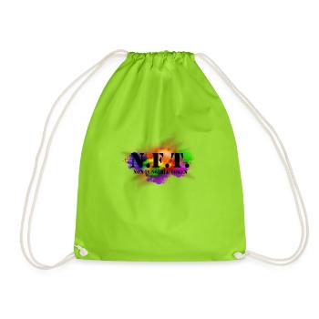 NFT Explosion II - Drawstring Bag - neon green - Front
