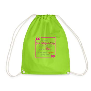 Je suis drôle intelligente et sexy - Sac de sport léger - vert néon - Devant