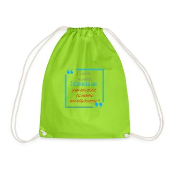 2 conneries à la suite - Sac de sport léger - vert néon - Devant