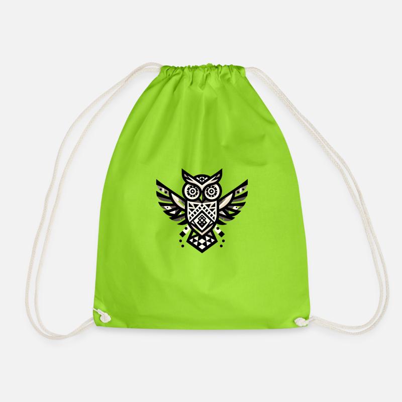 GeoOwl - Turnbeutel - Neongrün