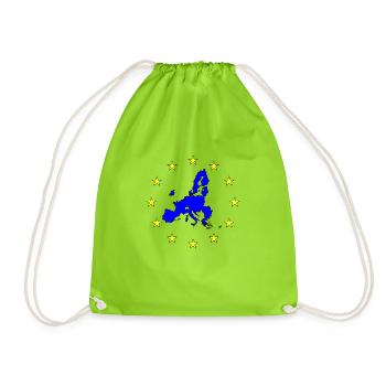 europedark - Drawstring Bag - neon green - Front