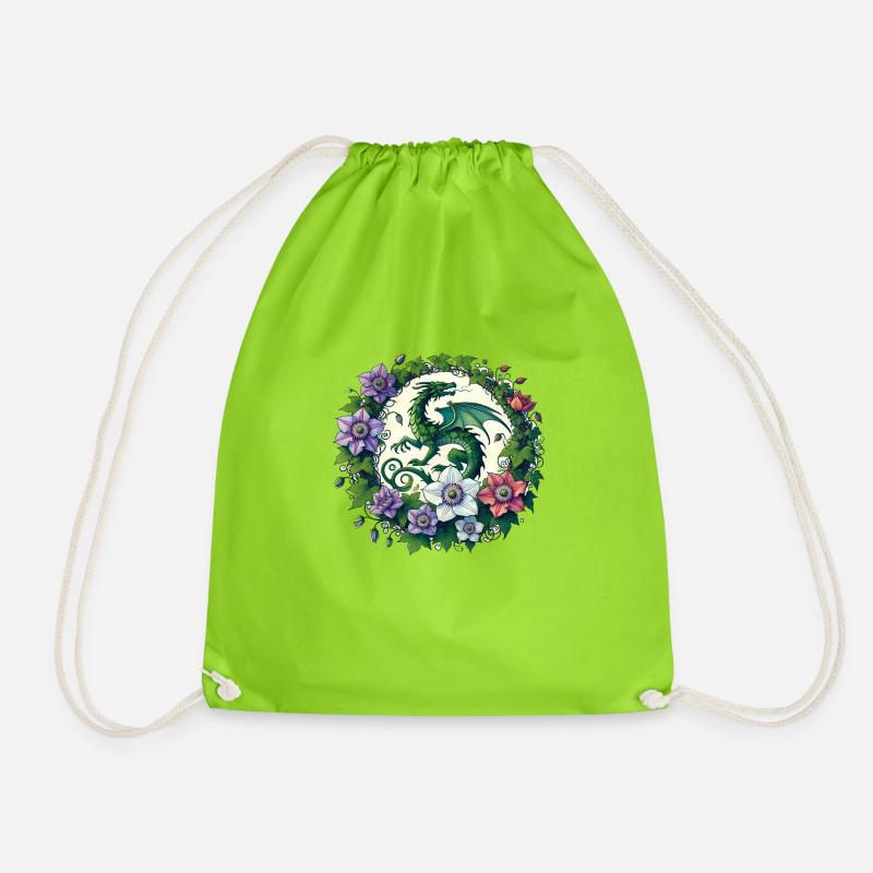 Clematis Drache - Turnbeutel - Neongrün