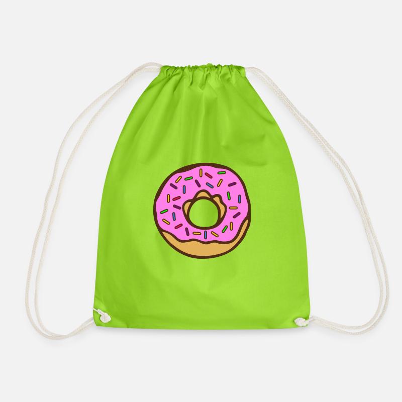 Donut - Turnbeutel - Neongrün