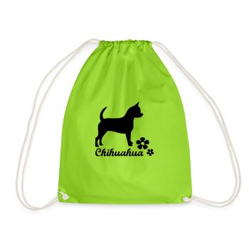 chihuahuatext - Sac de sport léger - vert néon - Devant