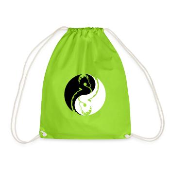 Drache - Turnbeutel - Neongrün - Vorne