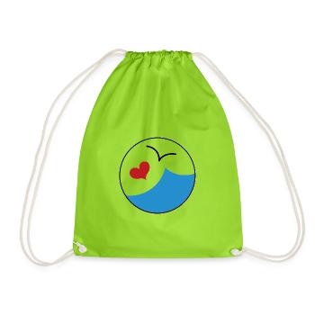 feeling 21 studio - Drawstring Bag - neon green - Front