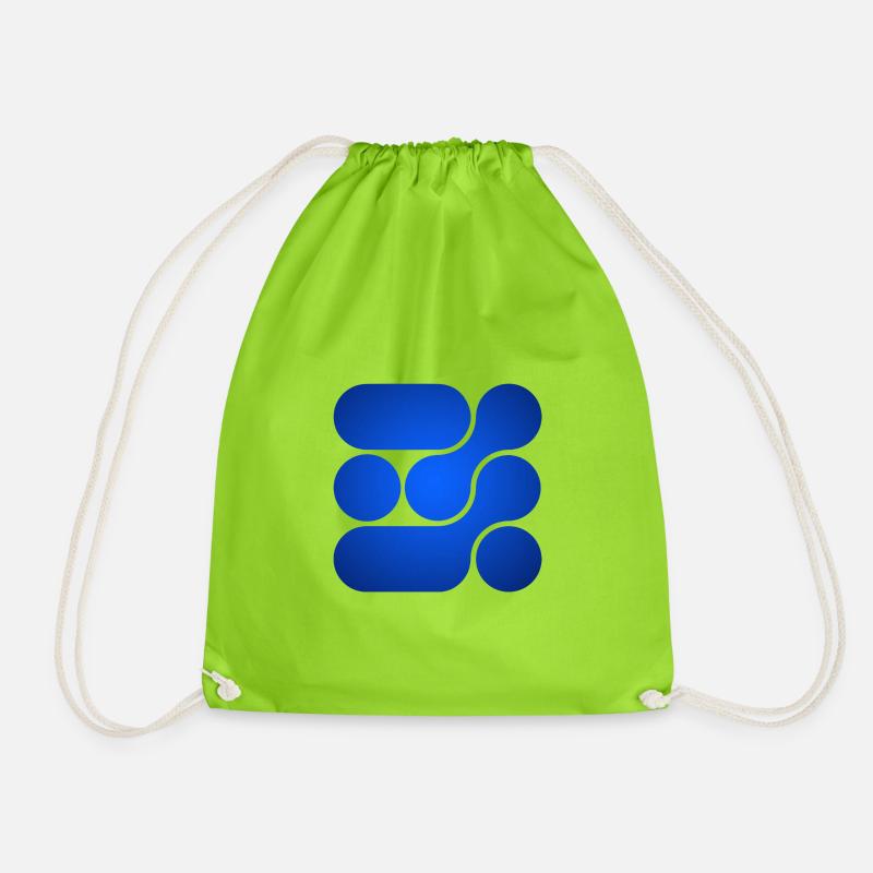 OCHOOO - Magic Blue - Drawstring Bag - neon green