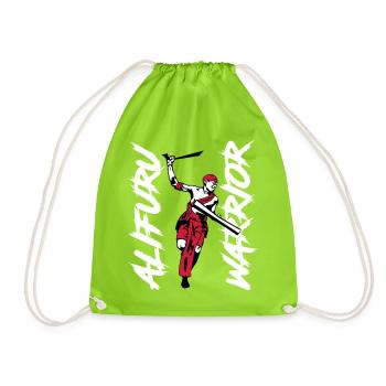 Homme guerrier d'Alifuru - Sac de sport léger - vert néon - Devant