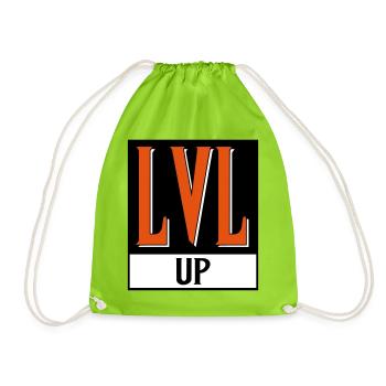 level up nerd cod - Sac de sport léger - vert néon - Devant