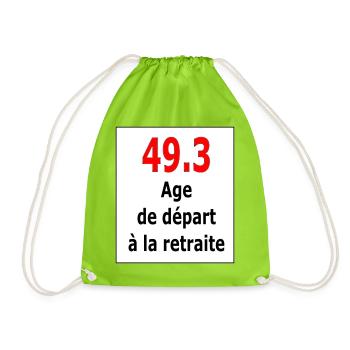 49.3 - Sac de sport léger - vert néon - Devant