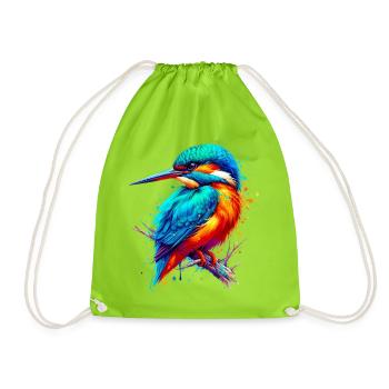 Martin-pêcheur - Sac de sport léger - vert néon - Devant
