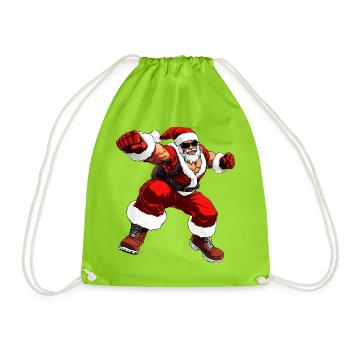Boxer Weihnachten - Turnbeutel - Neongrün - Vorne