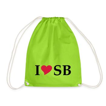 J'aime SB Transylvania Sibiu - Sac de sport léger - vert néon - Devant