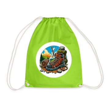Botte de randonnée fumeuse - Sac de sport léger - vert néon - Devant