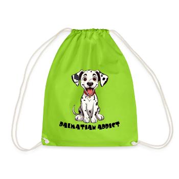Dalmatian addict - Amoureux des dalmatiens - Sac de sport léger - vert néon - Devant