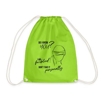 Je vous connais? - Sac de sport léger - vert néon - Devant