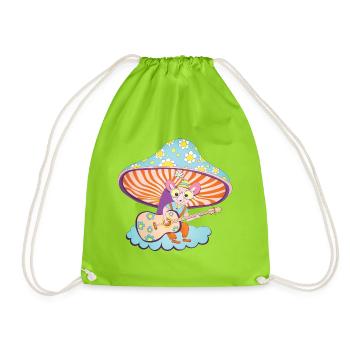 le joueur de guitare - Sac de sport léger - vert néon - Devant