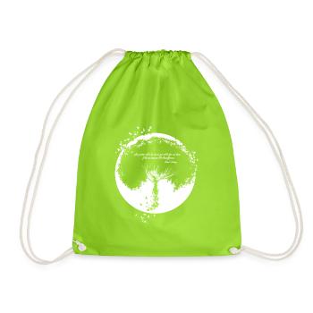 Tree Woman - Drawstring Bag - neon green - Front