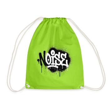 Graffiti Noisy Spray - Drawstring Bag - neon green - Front
