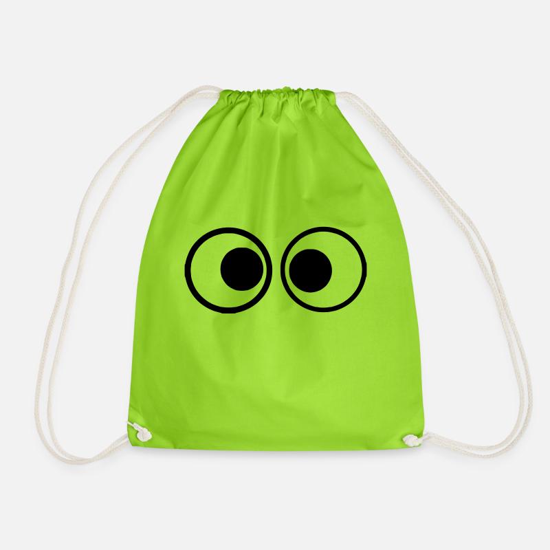 Augen 1 - Turnbeutel - Neongrün