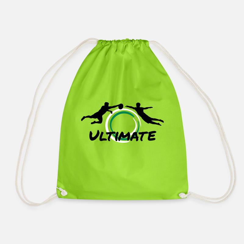 Ultimate Frisbee - Men - Drawstring Bag - neon green
