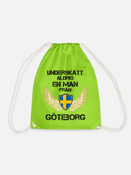 Gothenburg - Drawstring Bag - neon green