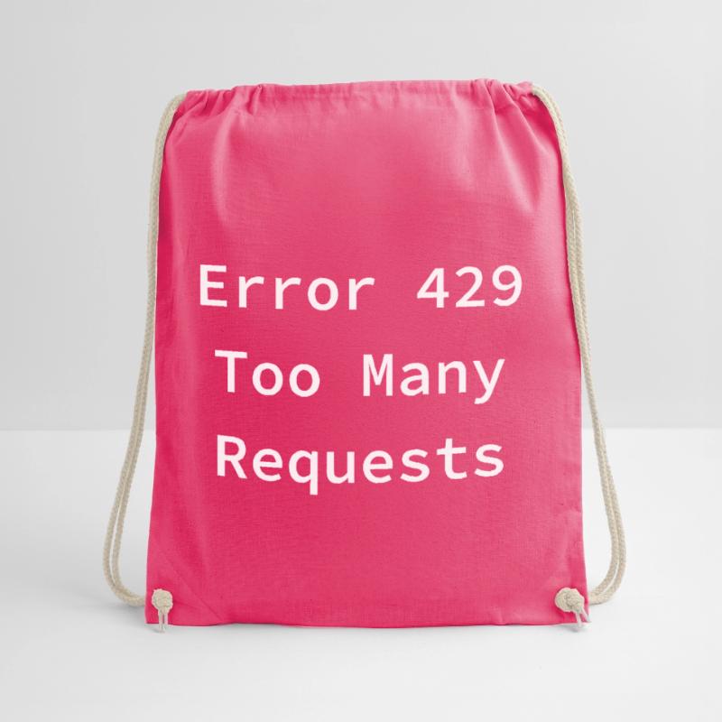 Error 429 - Too Many Requests Drawstring Bag