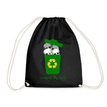 Rich soil - Drawstring Bag - black - Front