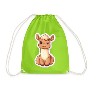 Lama Alpaga Lama - Sac de sport léger - vert néon - Devant