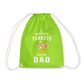 Papa Grand-père Grand-père Thanksgiving Père - Sac de sport léger - vert néon - Devant